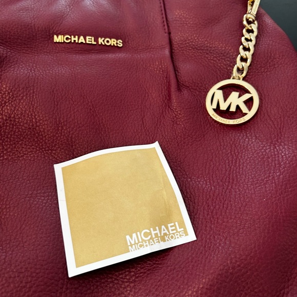 Michael Kors Bedford Luggage Leather Large Convertible Shoulder Bag - Cinnabar - Picture 6 of 11